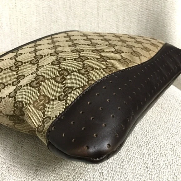 Authentic GUCCI unisex crossbody bag brown monogram canvas - Picture 7 of 15